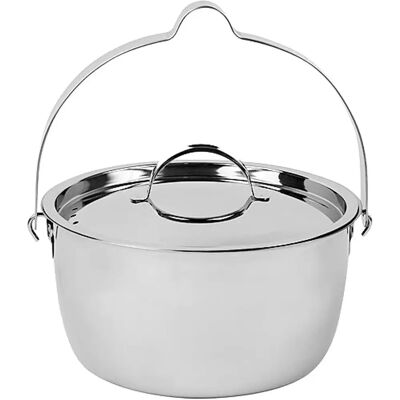 Muurikka ruostumaton teräskattila nuotion - 2,3/4,6L, Harmaa Muurikka ruostumaton teräskattila nuotion - 2,3/4,6L, Harmaa