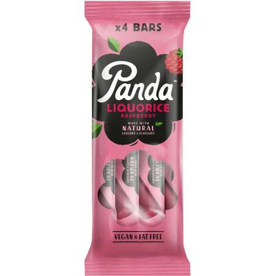Panda Model Raspberry Liquorice 4 Bar Pack - Liquorice Panda Model Raspberry Liquorice 4 Bar Pack - Liquorice