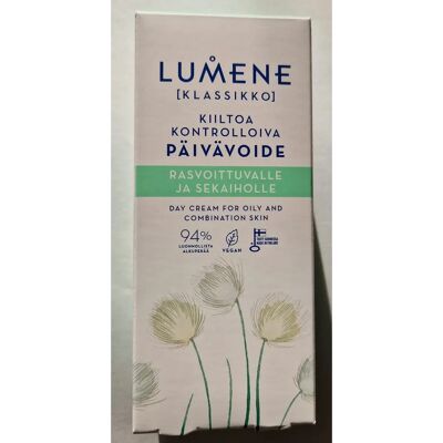 Lumene Klassikko Nappali—Arckrém - Zsíros és kombinált bőrre Lumene Klassikko Nappali—Arckrém - Zsíros és kombinált bőrre