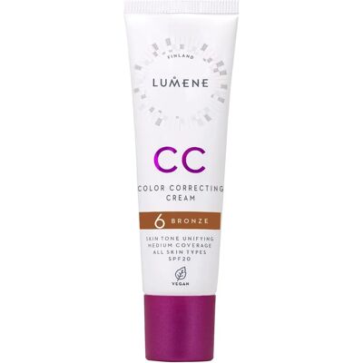 Lumene - CC Kleurcorrigerende Crème SPF 20 - Bronze - Crème Lumene - CC Kleurcorrigerende Crème SPF 20 - Bronze - Crème