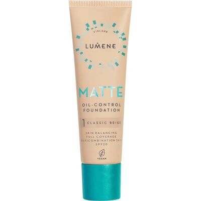 Lumene Classic Beige Olje-kontroll Foundation SPF20 Lumene Classic Beige Olje-kontroll Foundation SPF20