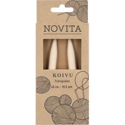 Novita Maailmanparannuskoivuiset pyöröpuikot - 40cm, 2.5-10mm - Neulomineulat Novita Maailmanparannuskoivuiset pyöröpuikot - 40cm, 2.5-10mm - Neulomineulat