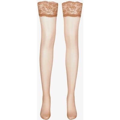 Vogue - Silky 20 den stay-up strømper - Naturlig - 40/42 - Stay-up Socks Vogue - Silky 20 den stay-up strømper - Naturlig - 40/42 - Stay-up Socks