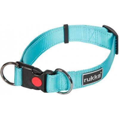 Rukka Bliss Polar Nylon Hundhalsband - Turkos - Reflekterande Rukka Bliss Polar Nylon Hundhalsband - Turkos - Reflekterande