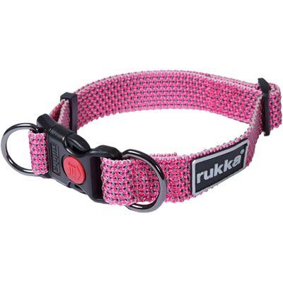 Rukka Pets Star Halsband Rosa - Justerbart, Reflekterande, Hållbart - Halsband Rukka Pets Star Halsband Rosa - Justerbart, Reflekterande, Hållbart - Halsband