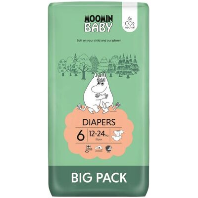 Moomin Baby 6 Maxi Hypoallergene Windeln - Baby Produkt Moomin Baby 6 Maxi Hypoallergene Windeln - Baby Produkt