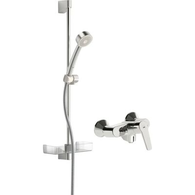 Mitigeur Douche Oras Saga 3966Y Chrome - Ensemble de Douche avec Douchette, Barre 650mm, Flexible 1500mm - Publicité Mitigeur Douche Oras Saga 3966Y Chrome - Ensemble de Douche avec Douchette, Barre 650mm, Flexible 1500mm - Publicité