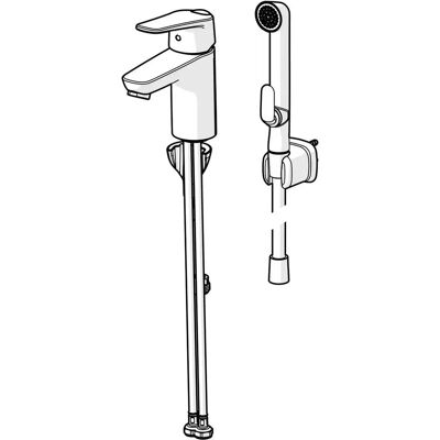Oras Vega badebatteri - Mat sort - 107mm rækkevidde - Eco knap Oras Vega badebatteri - Mat sort - 107mm rækkevidde - Eco knap
