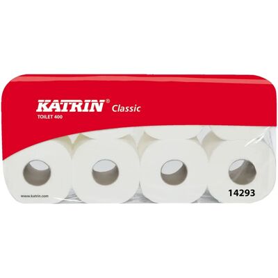 Papier Toilette Katrin Classique - 6 x 8 Rouleaux, 400 Feuilles - Publicité Papier Toilette Katrin Classique - 6 x 8 Rouleaux, 400 Feuilles - Publicité