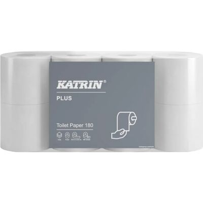 Katrin Model 87709 - 3-Ply Toilet Paper - 180 Sheets - Pack of 56 Katrin Model 87709 - 3-Ply Toilet Paper - 180 Sheets - Pack of 56