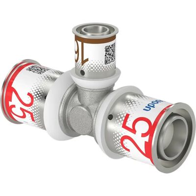 Uponor Messing T-Reduktion für Wasser & Heizkörper - 25x16x25mm Uponor Messing T-Reduktion für Wasser & Heizkörper - 25x16x25mm