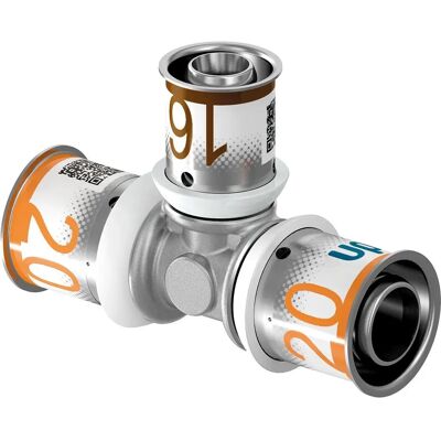 Raccordo T Uponor S-Press Plus 32x25x32 mm - Riduzione Raccordo T Uponor S-Press Plus 32x25x32 mm - Riduzione