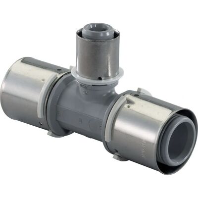 Uponor S-Press reduktions T-stykke PPSU 75-40-75 - Rørfitting Uponor S-Press reduktions T-stykke PPSU 75-40-75 - Rørfitting