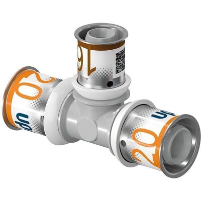 Uponor S-Press PLUS T-stykke PPSU 25x20x20 mm - Sanitetstilbehør Uponor S-Press PLUS T-stykke PPSU 25x20x20 mm - Sanitetstilbehør