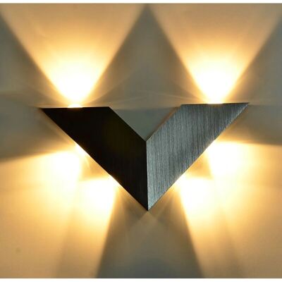 Stoex - Lampe murale LED triangulaire - Aluminium - Lampe murale - Publicité Stoex - Lampe murale LED triangulaire - Aluminium - Lampe murale - Publicité
