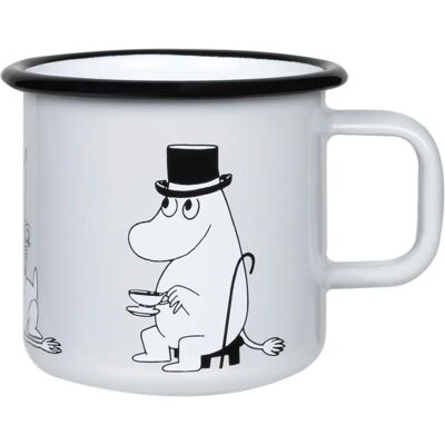 Muurla Kopp Gray - 370ml, Retro, Mummipappa, Mumin Muurla Kopp Gray - 370ml, Retro, Mummipappa, Mumin