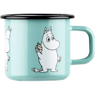 Muurla Mumin Retro Emaljekopp 37cl Mint - Kopp Muurla Mumin Retro Emaljekopp 37cl Mint - Kopp