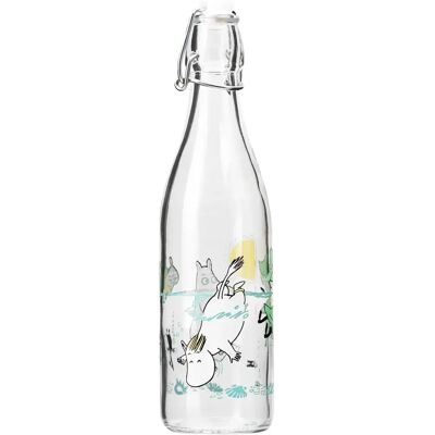 Muurla Mumin Glass Bottle 0.5L Fun in the Water Muurla Mumin Glass Bottle 0.5L Fun in the Water
