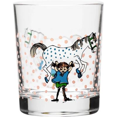 Muurla Pippi Longstocking Glass - Pippi og hesten Muurla Pippi Longstocking Glass - Pippi og hesten