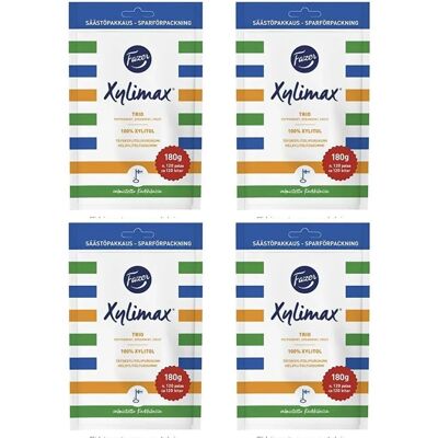 FAZER - Xylimax Trio 130g - Piparminttu - Spearmint - Purukumi FAZER - Xylimax Trio 130g - Piparminttu - Spearmint - Purukumi