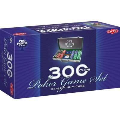 Ensemble de Poker Tactic Pro 300 jetons - Étui - Publicité Ensemble de Poker Tactic Pro 300 jetons - Étui - Publicité