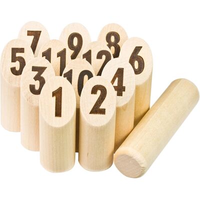 Tactic Mölkky Standard - Jeu de compétences pour enfants +6 ans - Publicité Tactic Mölkky Standard - Jeu de compétences pour enfants +6 ans - Publicité