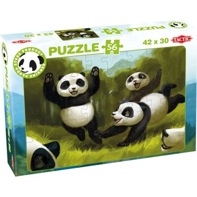 Tactic Panda Sterren Puzzel - 56 stuks - Cartoon Pandas Tactic Panda Sterren Puzzel - 56 stuks - Cartoon Pandas