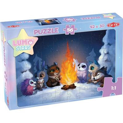 Tactic Lumo Stars By the Fire 56 stukjes - Puzzel Tactic Lumo Stars By the Fire 56 stukjes - Puzzel