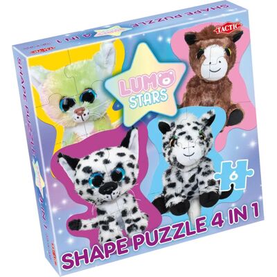 Tactic Lumo Stars - Vormpuzzel - 6 stukjes - Cartoons Tactic Lumo Stars - Vormpuzzel - 6 stukjes - Cartoons