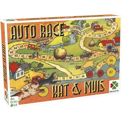 Selecta Familienspiel - Auto Rennen & Katze Maus - 2 Spiele Selecta Familienspiel - Auto Rennen & Katze Maus - 2 Spiele