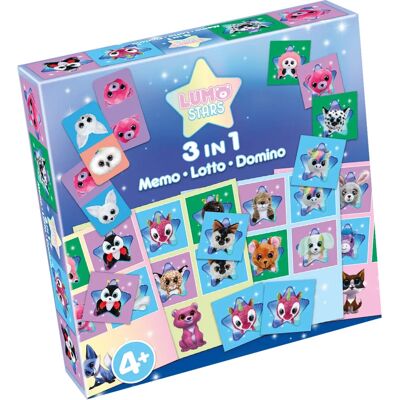 Tactic Lumo Stars 3-in-1 - Kaartspel - Matching Tactic Lumo Stars 3-in-1 - Kaartspel - Matching