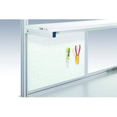 Treston ARL70 Hellgraue Perforierte Wand - Arbeitsplattenzubehör Treston ARL70 Hellgraue Perforierte Wand - Arbeitsplattenzubehör