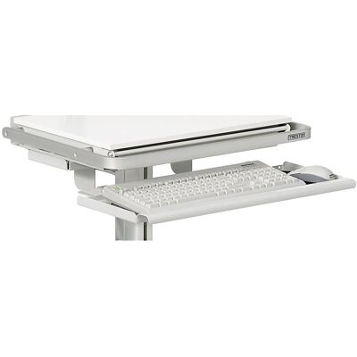 Bandeja de teclado e mouse cinza claro Treston - Suporte para teclado e mouse Bandeja de teclado e mouse cinza claro Treston - Suporte para teclado e mouse
