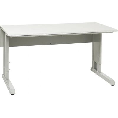 Treston CONCEPT Mesa de Trabalho - ESD, Ajuste Manual de Altura, Cinza Claro Treston CONCEPT Mesa de Trabalho - ESD, Ajuste Manual de Altura, Cinza Claro