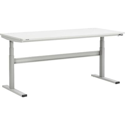 Treston Verstellbarer Arbeitstisch - Elektrische Höhenverstellung, 1800x800mm, Hellgrau Treston Verstellbarer Arbeitstisch - Elektrische Höhenverstellung, 1800x800mm, Hellgrau