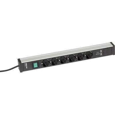Treston Steckdosenleiste - 468mm USB Schalter Treston Steckdosenleiste - 468mm USB Schalter