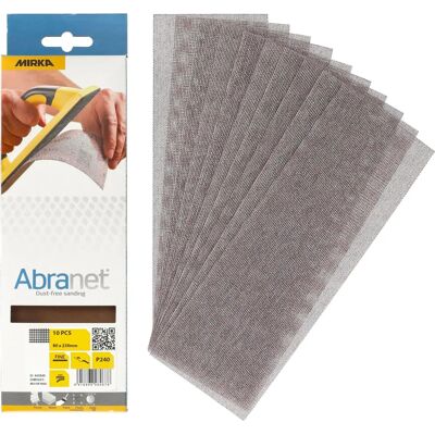 MIRKA Abranet Netz-Schleifscheiben - 80x230mm, P240, 10 Stück - AE175F1025 MIRKA Abranet Netz-Schleifscheiben - 80x230mm, P240, 10 Stück - AE175F1025