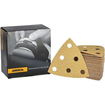 Mirka Slipmedel GOLD - 93x93x93mm - Korn 80 - 50 stycken - Sliprondell Mirka Slipmedel GOLD - 93x93x93mm - Korn 80 - 50 stycken - Sliprondell