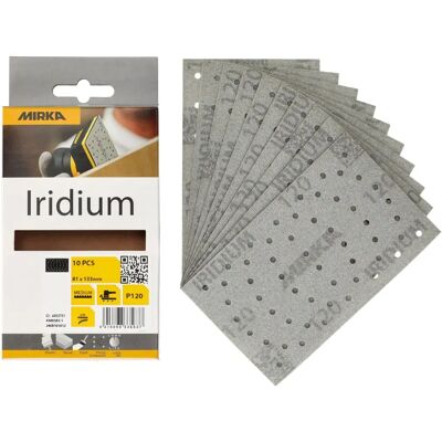 MIRKA Iridium Premium abrasive paper 81x133mm peel-off 54 holes, grit 120 - Abrasive Disc MIRKA Iridium Premium abrasive paper 81x133mm peel-off 54 holes, grit 120 - Abrasive Disc