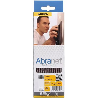 Mirka Abranet 70x198mm - P80 - 10 Stück - Schleifmittel Mirka Abranet 70x198mm - P80 - 10 Stück - Schleifmittel