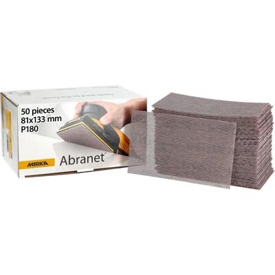 Mirka Abranet Mesh Schleifpapier 81x133mm P180 - Schleifblätter Mirka Abranet Mesh Schleifpapier 81x133mm P180 - Schleifblätter