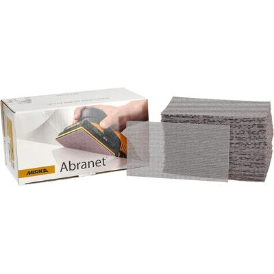 MIRKA Abranet Mesh Sanding Strips - P100 - 70x125mm - Wood, Paint, Plastic - Sandpaper MIRKA Abranet Mesh Sanding Strips - P100 - 70x125mm - Wood, Paint, Plastic - Sandpaper