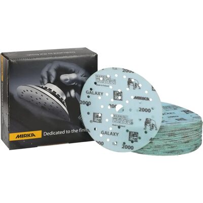Mirka GmbH Adhesive Grinding Wheel Galaxy Grip Multifit 150mm Grit 2000 - Abrasive Discs Mirka GmbH Adhesive Grinding Wheel Galaxy Grip Multifit 150mm Grit 2000 - Abrasive Discs
