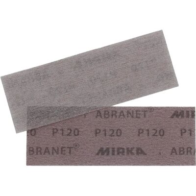 Hojas abrasivas de malla Abranet de MIRKA - P120 - 3 unidades - Para lijado sin polvo en madera Hojas abrasivas de malla Abranet de MIRKA - P120 - 3 unidades - Para lijado sin polvo en madera
