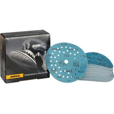 Mirka K.150 - Rueda de lijado de lámina premium para madera, metal, pintura, plástico - Rueda de lijado Mirka K.150 - Rueda de lijado de lámina premium para madera, metal, pintura, plástico - Rueda de lijado