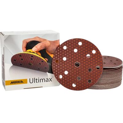 Mirka Ultimax Slibeskive - 150mm, Korn 100, 50 stk Mirka Ultimax Slibeskive - 150mm, Korn 100, 50 stk