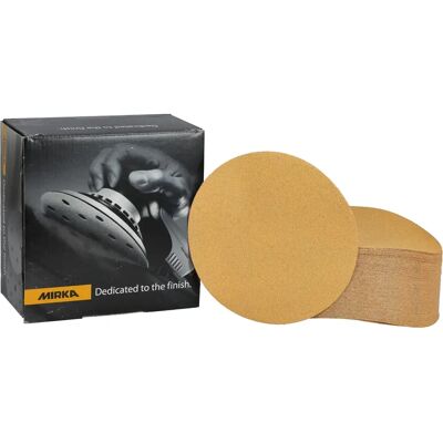 Mirka P80 Gold Self Adhesive PSA Sanding Discs - Sanding Discs Mirka P80 Gold Self Adhesive PSA Sanding Discs - Sanding Discs