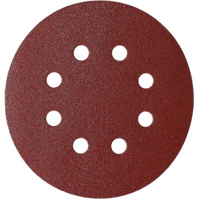 Mirka Piros 125mm csiszolókorongok - Velcro/8-hüvelyek P80 fa, fém, műanyag Mirka Piros 125mm csiszolókorongok - Velcro/8-hüvelyek P80 fa, fém, műanyag