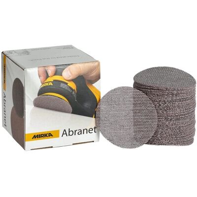 MIRKA Abranet 77mm P180 Schleifscheiben - 50 Stück MIRKA Abranet 77mm P180 Schleifscheiben - 50 Stück