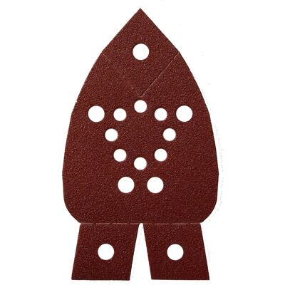 Mirka Tampon de ponçage triangulaire - Pour bois, métal, enduit - K180 - 5 pcs Mirka Tampon de ponçage triangulaire - Pour bois, métal, enduit - K180 - 5 pcs